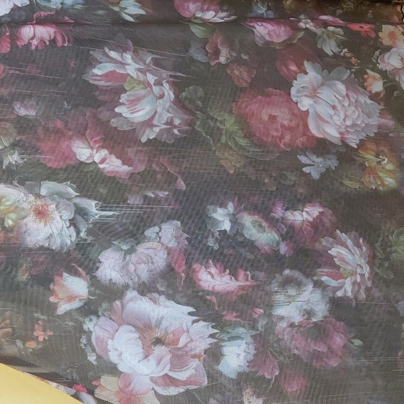 DOLLS, KILL CURRENT MOOD 1X SHEER MESH FLORAL. MINI DRESS - Picture 6 of 13